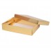 Sober-series box and lid 159x112x32 mm gold (100-pack)