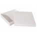 Sober-series box and lid 125x125x25 mm white (100-pack)