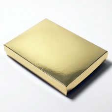 Sober ask och lock 220x160x32 mm guld (100-pack)