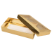 Sober doos. Deksel met venster 159x78x32 mm goud (100-stuks)