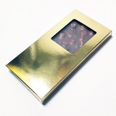 Ask till chokladkaka 160x80x15 mm guld blank (100-pack)