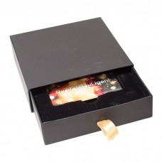 Presentkortsask Drawer Box 125x125x30 mm svart