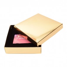 Presentkortsask Sober 125x125x25 mm guld (100-pack)