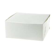 Klassisk Tårtkartong 220x220x100 mm Vit (200-pack)