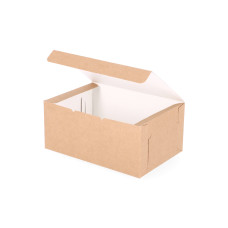Klassisk Tårtkartong  220x150x100 mm Naturbrun (100-pack)