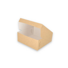 Klassisk Tårtkartong  250x250x100 mm Naturbrun (100-pack)