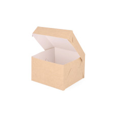 Klassisk Tårtkartong  150x150x100 mm Naturbrun (100-pack)