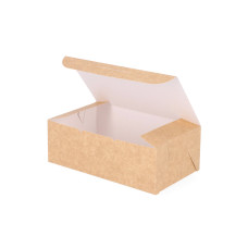 Klassisk Tårtkartong  215x127x75 mm Naturbrun (100-pack)