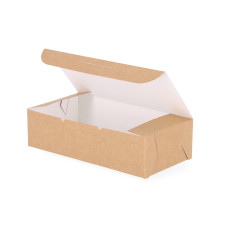 Klassisk Tårtkartong  217x110x58 mm Naturbrun (100-pack)