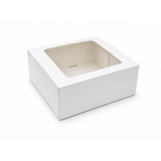Quick Cake Box 207x192x90 mm Fönster– Vit (15-pack)