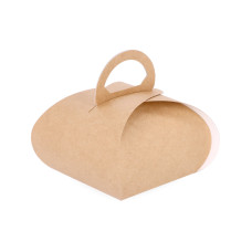 Tårtkartong Tulpan 100x100x80 mm Brun (100-pack)