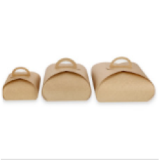 Tårtkartong Tulpan 100x100x80 mm Brun (100-pack)