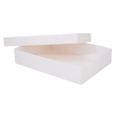 Sober ask och lock 159x112x32 mm vit (100-pack)