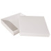 Sober ask och lock 125x125x25 mm vit (100-pack)