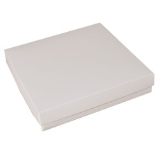 Sober ask och lock 125x125x32 mm vit (100-pack)