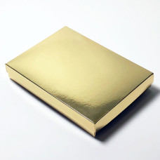 Sober ask och lock 220x160x32 mm guld (100-pack) 