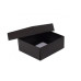 Sober ask och lock 78x82x32 mm svart (100-pack)