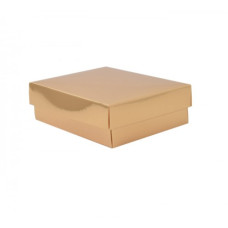 Sober ask och lock 112x82x32 mm guld (100-pack)