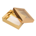 Sober ask och lock fönster 112x82x32 mm guld (100-pack)
