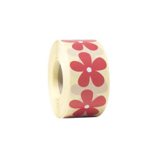 Blomma Röd 42x42 mm (1000-pack)