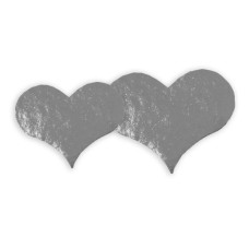Hjärta 40x48 mm silver (1000-pack)