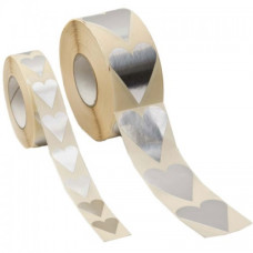 Hjärtan silver 19x24 mm (1000-pack)