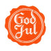 Etikett god Jul sigill vit/röd rund 48 mm  (500-pack)