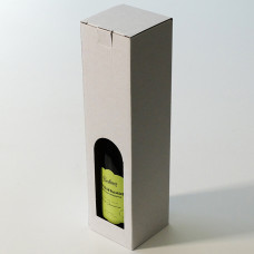 Flasklåda fönster 88x88x340mm vit1 flaska (50-pack)
