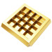 Insats med ram 160x160x19 mm guld (100-pack)