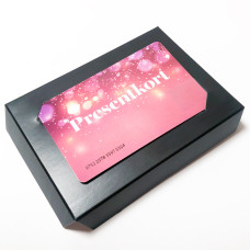 Insats 112x82 mm till presentkort svart (100-pack)
