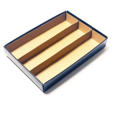 Insats i filer 159x112x19 mm naturbrun kartong (100-pack)