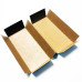 Insats i filer 82x78x19 mm naturbrun kartong (100-pack)