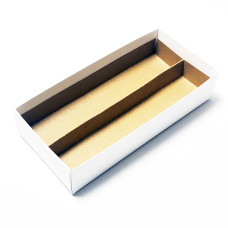 Insats i filer 159x78x19 mm naturbrun kartong (100-pack)