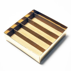 Insats i filer 125x125x19 mm naturbrun kartong (100-pack)
