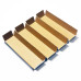 Insats i filer 125x125x19 mm naturbrun kartong (100-pack)