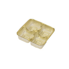 Insats 78x82x20 mm 4 pr guld (100-pack)