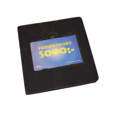 Insats presentkort svart 125x125 mm (100-pack)