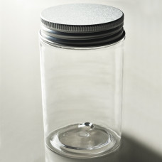 Plastburk rund alu lock  Ø93x145mm 820ml,  6-pack