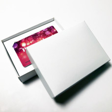 Ask till presentkort 112x82x25 mm matt vit inkl inrede (100-pack)