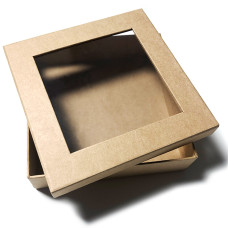 Regent Box fönster 125x125x30 mm naturbrun