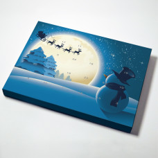 Adventskalender Snögubbe  365x260x35 mm (25-pack)