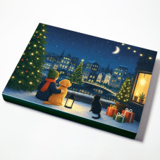 Nytt motiv 2026 - Adventskalender Juldrömmar 365x260x35 mm  (25-pack)