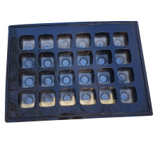 Insats kalender 360x260x32 mm svart PE (25-pack)