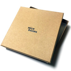 Brilliance ask och lock 125x125x30 mm naturbrun