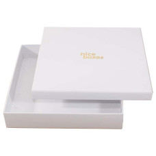 Brilliance ask och lock 125x125x30 mm vit