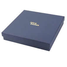 Brilliance ask och lock 133x133x32 mm marinblå