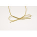 Sober elastisk snodd rosett 16" guld (50-pack)