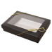 Sober elastisk snodd rosett 8" guld (50-pack)