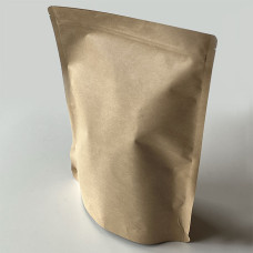 Standup Zip-påse brun natur 130x70x225 mm 50-p