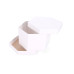 Sexkantig tårtkartong 245x245x150 mm Vit (10-pack)